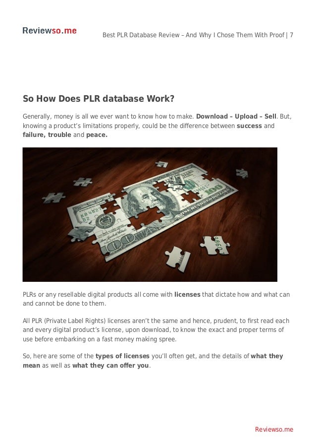 Plr Database Review With Membership Proof - 7 best plr database